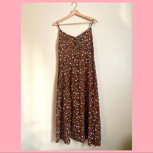 ASOS Leopard Print Midi Cami Dress